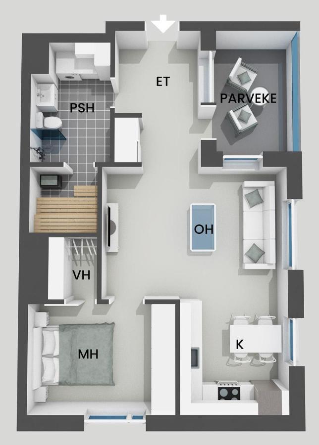"Kanava" - New 1Br Apartment With Sauna, Balcony & Views, Hosted By 2Ndhomes Tampere Exterior photo